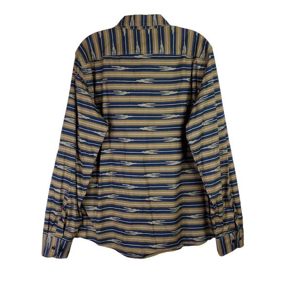 LL Bean Shirt Mens Medium Southwestern Slim Western LS Button Up Rodeo - Picture 3 of 7